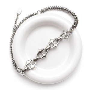 Naszyjnik Choker duży łańcuch Cierń