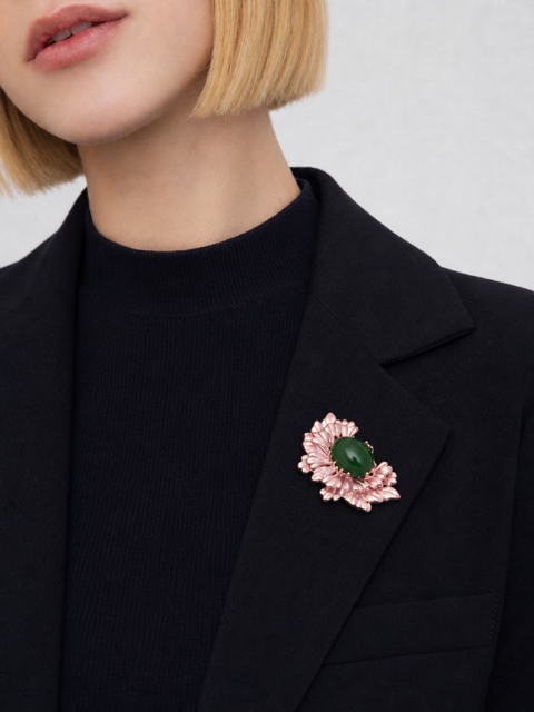 Broszka kwiat – elegancka broszka damska w kolorze różowym
