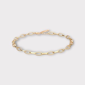 Naszyjnik pozłacany Choker - łańcuch Rolo sogold