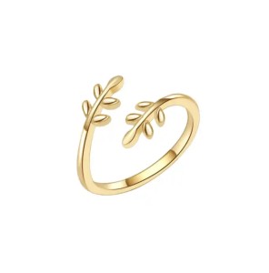 Pierścionek na palec u stopy z liśćmi