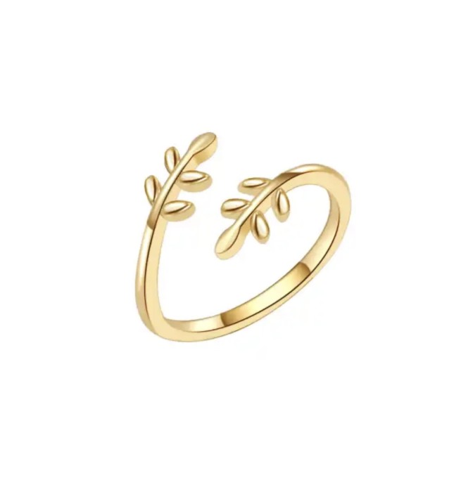 Pierścionek na palec u stopy z liśćmi