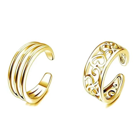 Zestaw pierścionków na palec u stopy