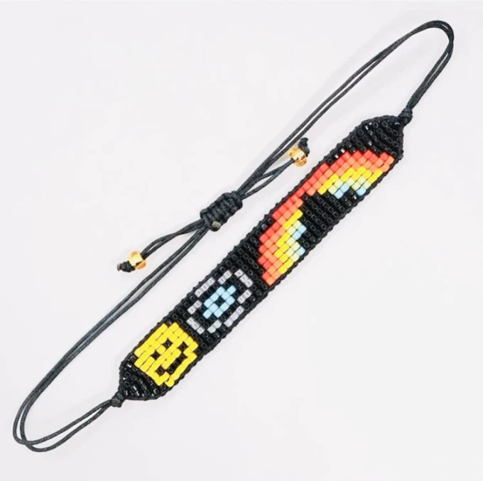 Bransoletka z koralikow Boho wzory