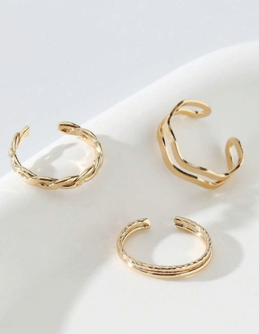 Zestaw trzech pierścionków na palec u stopy