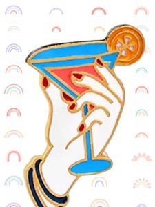 Broszka - pin z emalią Drink