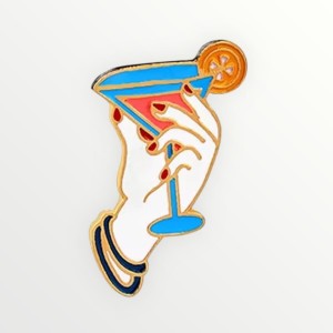 Broszka - pin z emalią Drink