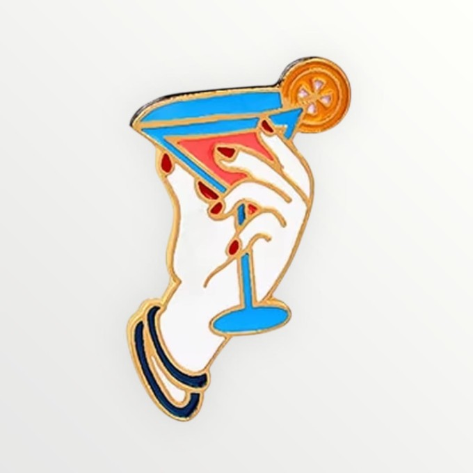 Broszka - pin z emalią Drink