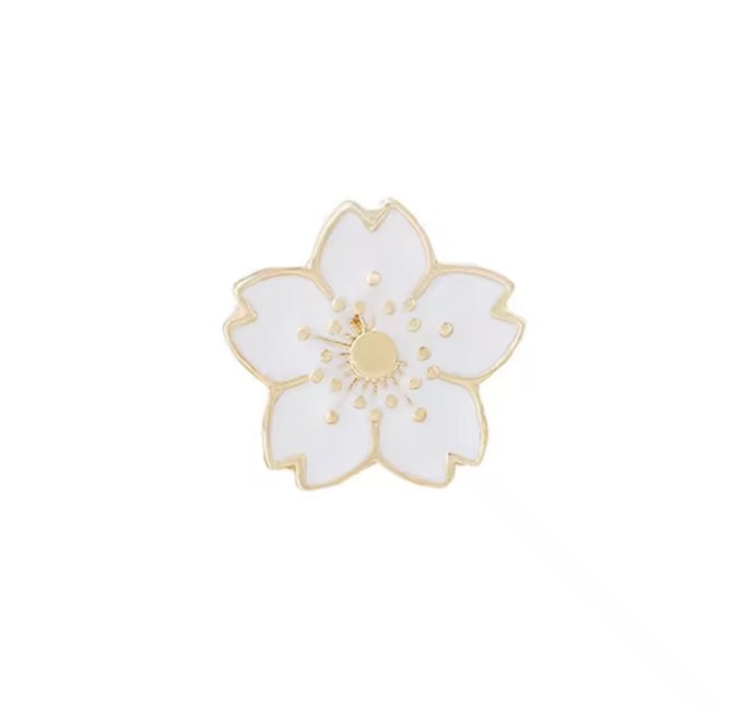 Broszka - Pin w kształcie kwiata
