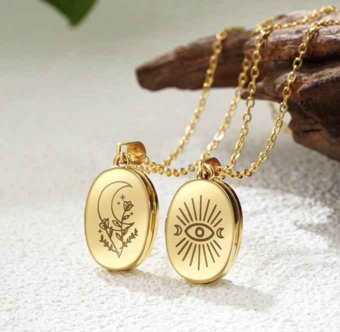 Naszyjnik - puzderko z grawerem