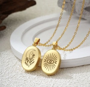 Naszyjnik - puzderko z grawerem