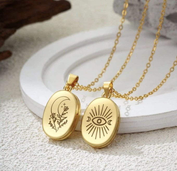 Naszyjnik - puzderko z grawerem