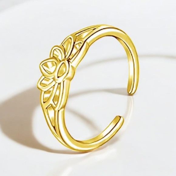 Pierścionek na palec u stopy - kwiat