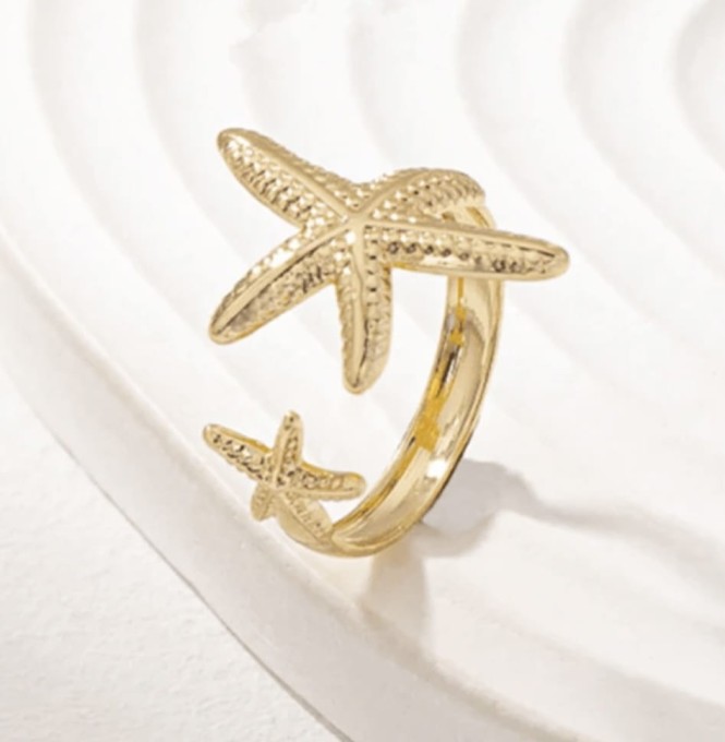 Pierścionek na palec u stopy - rozgwiazdy