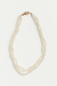 Naszyjnik perłowy - pleciony