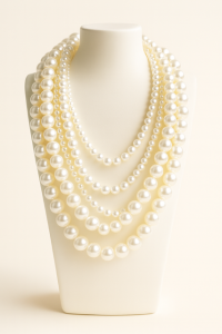 Naszyjnik perłowy - cztery warstwy SOGOLD