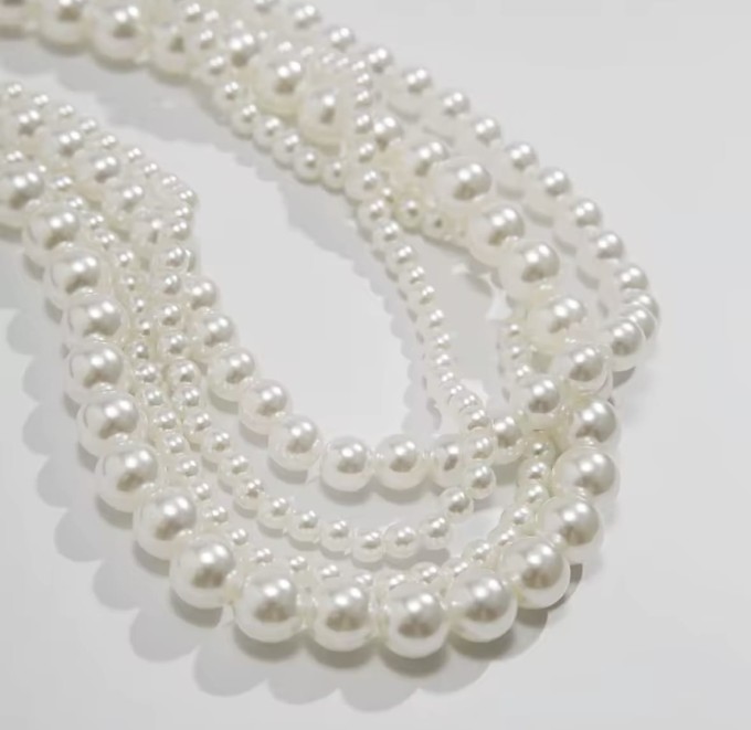 Naszyjnik perłowy - cztery warstwy SOGOLD