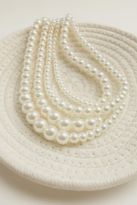 Naszyjnik perłowy - cztery warstwy SOGOLD