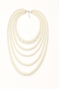 Naszyjnik perłowy - pięć warstw SOGOLD