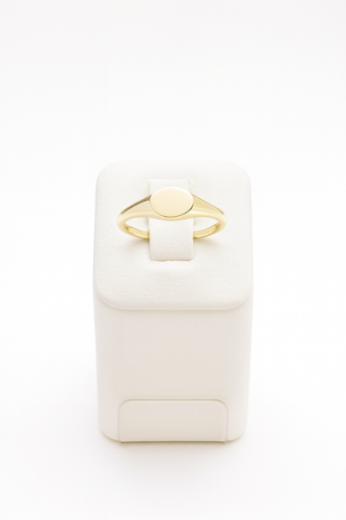 Pierścionek złoty - sygnet okrągły