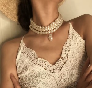 Naszyjnik perłowy - choker sogold.pl