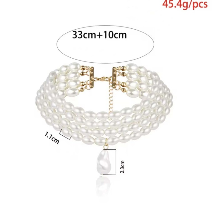 Naszyjnik perłowy - choker sogold.pl