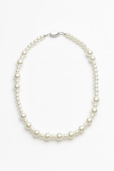 Naszyjnik perłowy - nieregularny sogold.pl