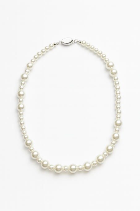 Naszyjnik perłowy - nieregularny sogold.pl