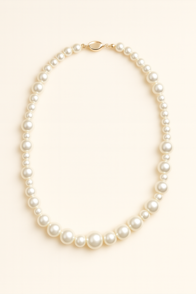Naszyjnik perłowy - nieregularny sogold.pl