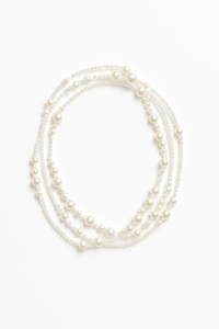 Naszyjnik perłowy - bardzo długi sogold.pl