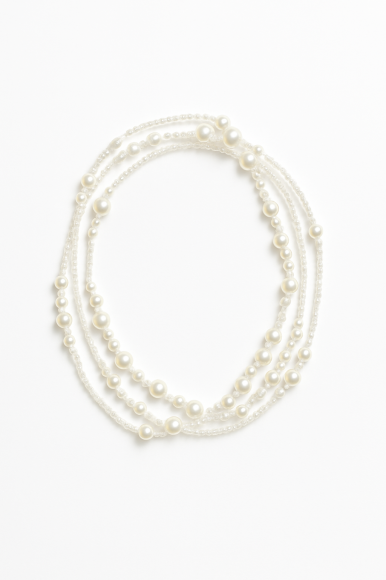 Naszyjnik perłowy - bardzo długi sogold.pl