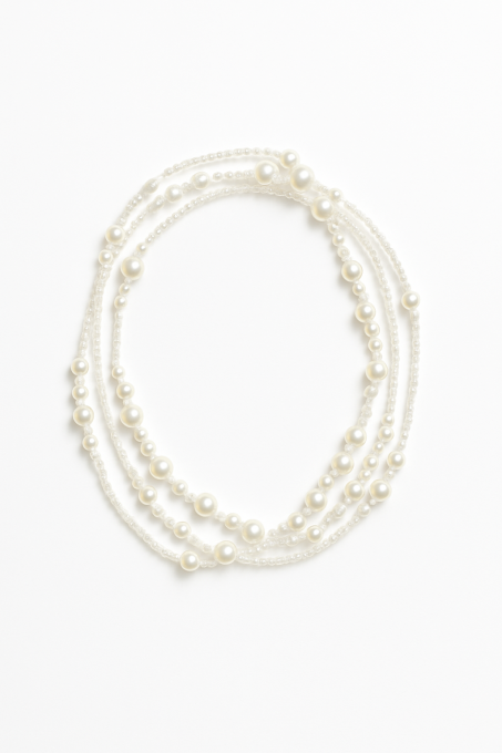 Naszyjnik perłowy - bardzo długi sogold.pl
