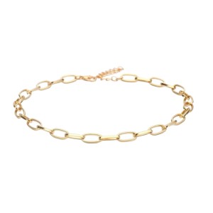 Naszyjnik pozłacany Choker - łańcuch Rolo sogold