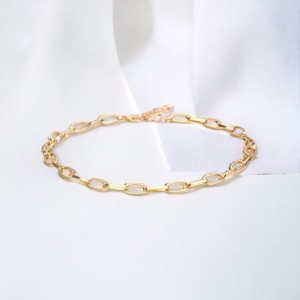 Naszyjnik pozłacany Choker - łańcuch Rolo sogold