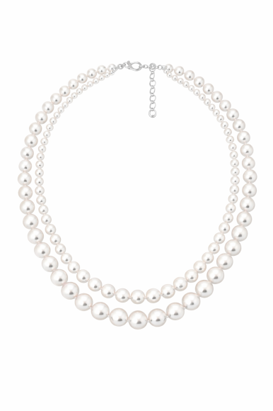 Naszyjnik perłowy - dwie warstwy sogold.pl