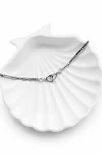 Bransoletka srebrna z sercami i cyrkoniami sogold