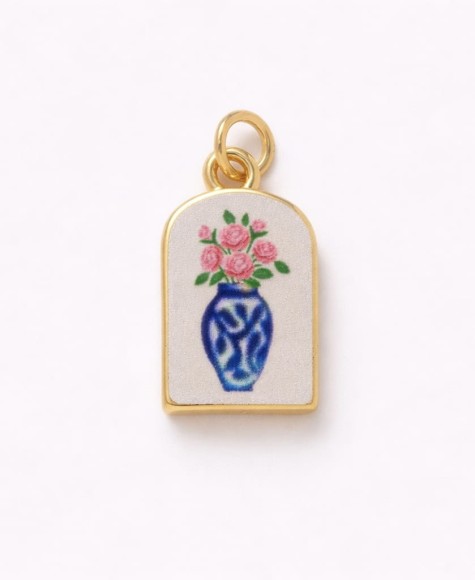 Zawieszka pozłacana Mini art - Kwiaty sogold