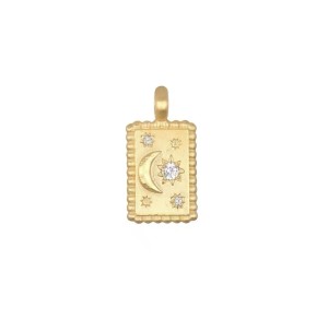 Zawieszka do naszyjnika srebrnego pozłacanego - personalizacja sogold