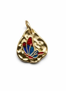 Zawieszka Motyl ze Stali Pozłacanej – Kolorowa Zawieszka | Sogold