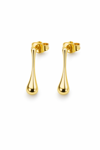 Kolczyki Krople Złote – Minimalistyczne Kolczyki Wiszące | Sogold