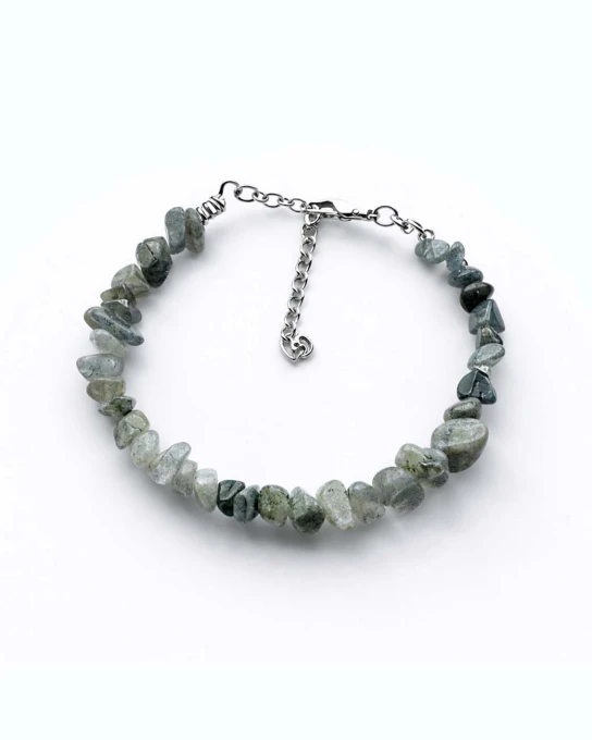 bransoletka z naturalnego zielonego kwarcu garden quartz sogold