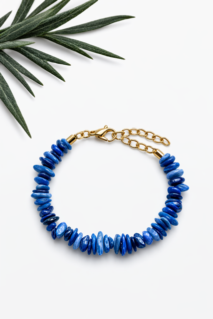 bransoletka z naturalnych kamieni lapis lazuli niebieska bransoletka sogold