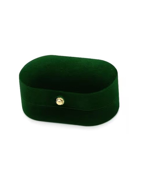 Pudełko na pierścionki w stylu Vintage zielone