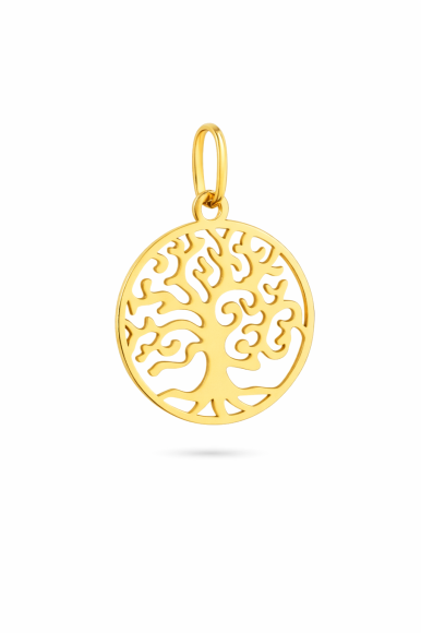 Zawieszka ze złota pr.585 -Drzewo