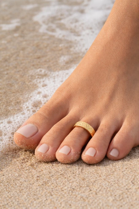 Pierścionek na palec u stopy - tłoczony