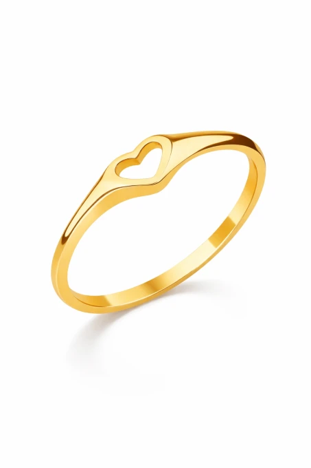 Złoty pierścionek z sercem pr.585 sogold