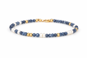 Bransoletka z kolorowymi kamieniami - szafiry