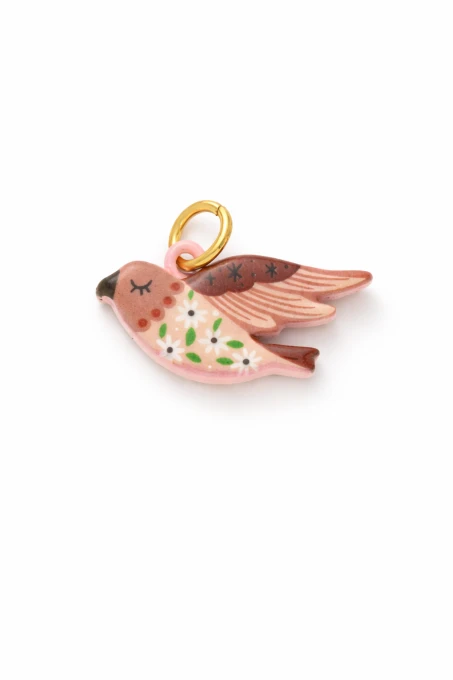 Zawieszka pozłacana Mini art - Ptak